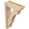 Ekena Millwork 5 1/2-in W x 16-in D x 24-in H Balboa Slat Rough Cedar Woodgrain TimberThane Outlooker, Primed Tan OUTUR055X16X24BOA24RCPR - alternate 4